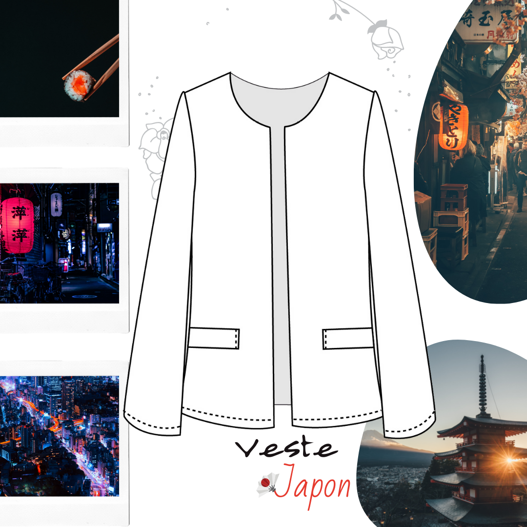 Care clay complexity Patron ✃ VESTE JAPON - Made in Me Couture