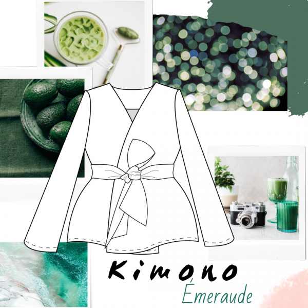 Moodboard Kimono émeraude